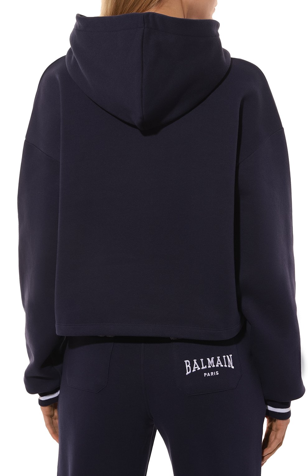Хлопковое худи BALMAIN, арт. DF0JP033/BC83, фото 4