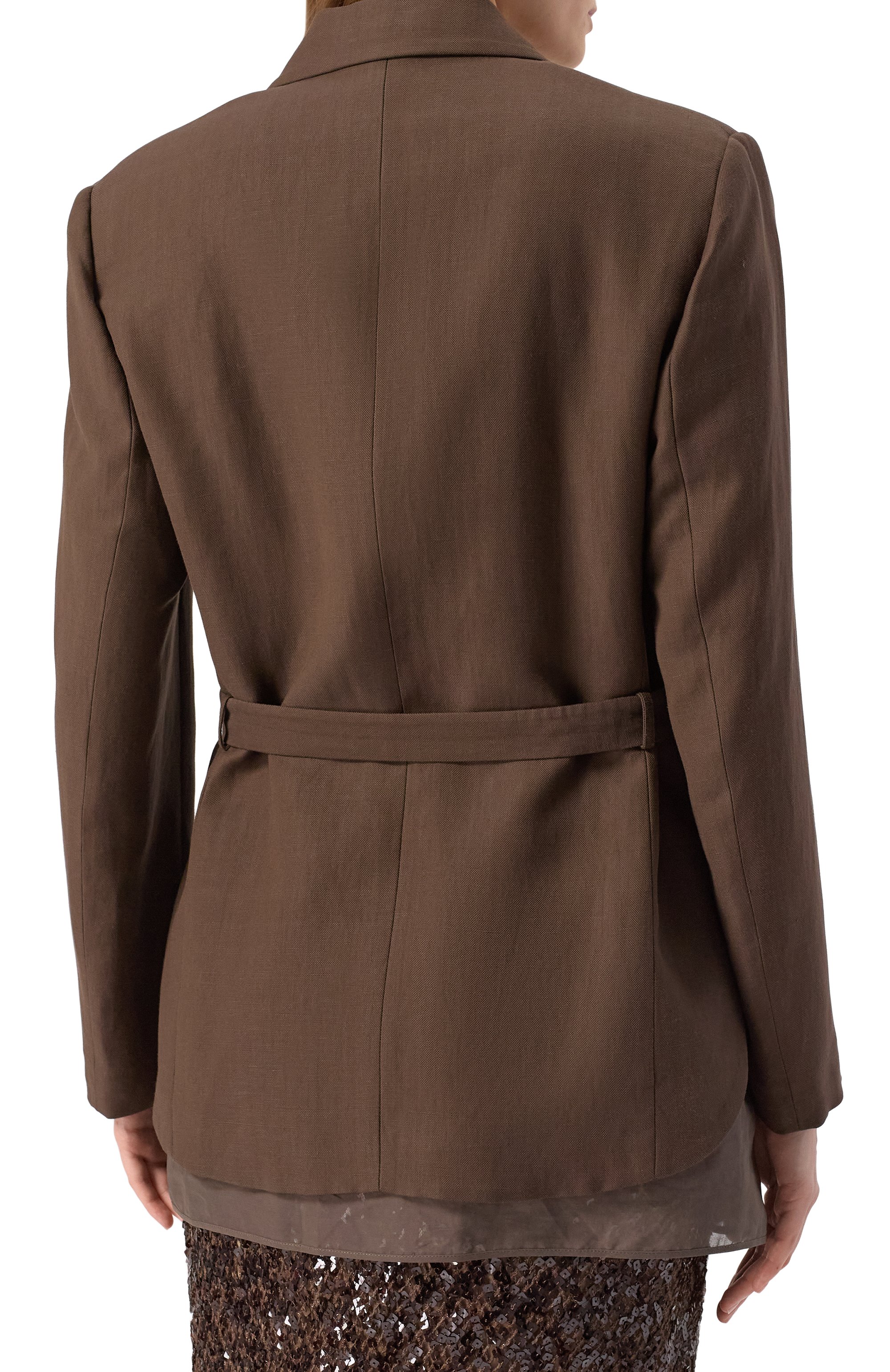 Жакет из вискозы и льна BRUNELLO CUCINELLI, арт. MH1267340, фото 4