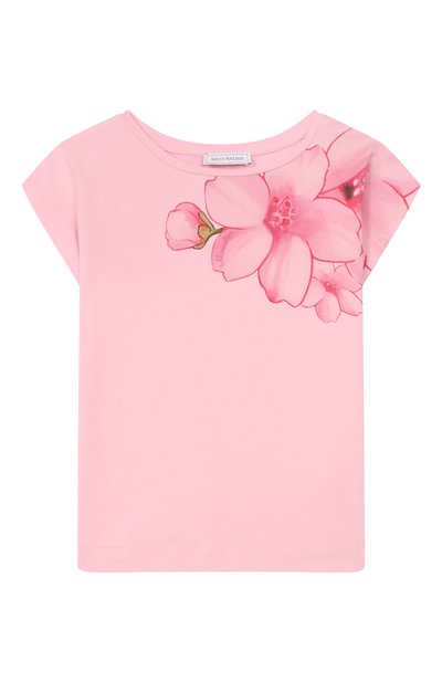 Хлопковая футболка MONNALISA, арт. 11E608