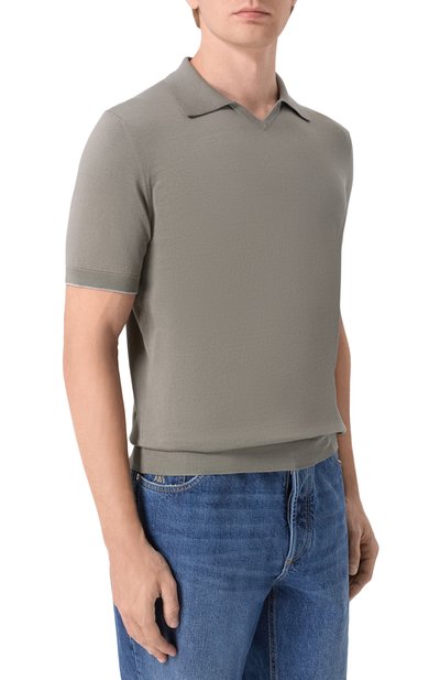 Хлопковое поло BRUNELLO CUCINELLI, арт. M29800145, фото 3