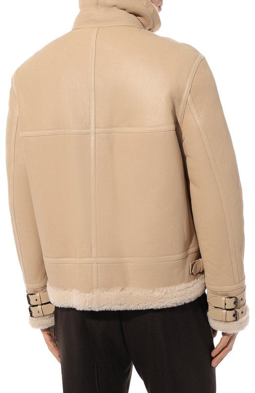 Дубленка из овчины DESA Бежевый, фото 4