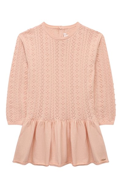 Платье из хлопка и шерсти CHLOÉ, арт. C20298.