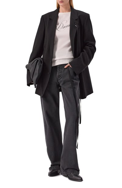 Хлопковый лонгслив ANN DEMEULEMEESTER, арт. B0013833/FA659, фото 2