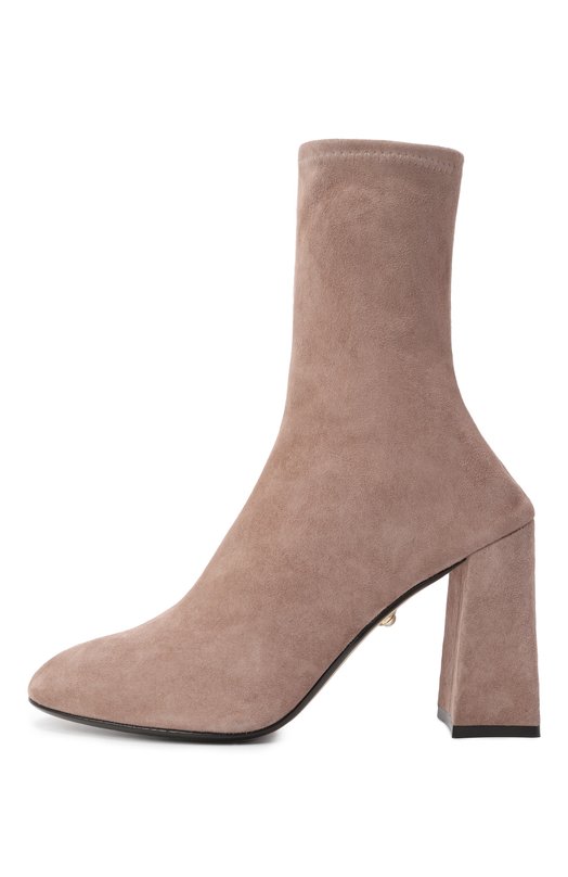 Замшевые ботильоны Jive 90 Alevi Milano L26W7001.Q.0363681/BL0CK SUEDE STRETCH Бежевый  L26W7001.Q.0363681/BL0CK SUEDE STRETCH Фото 4