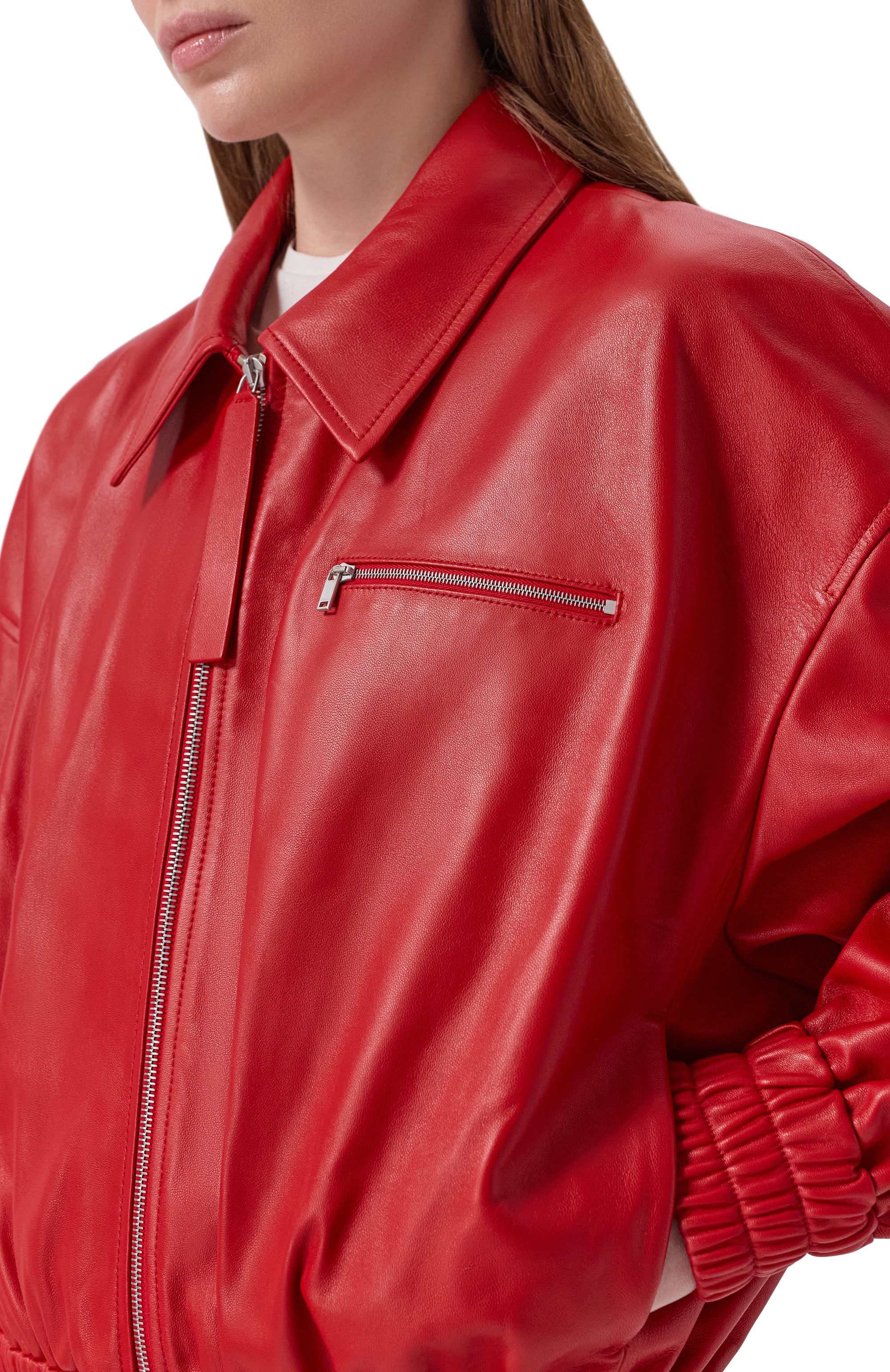 Кожаный бомбер JIL SANDER, арт. J02SW0048/J07187, фото 5
