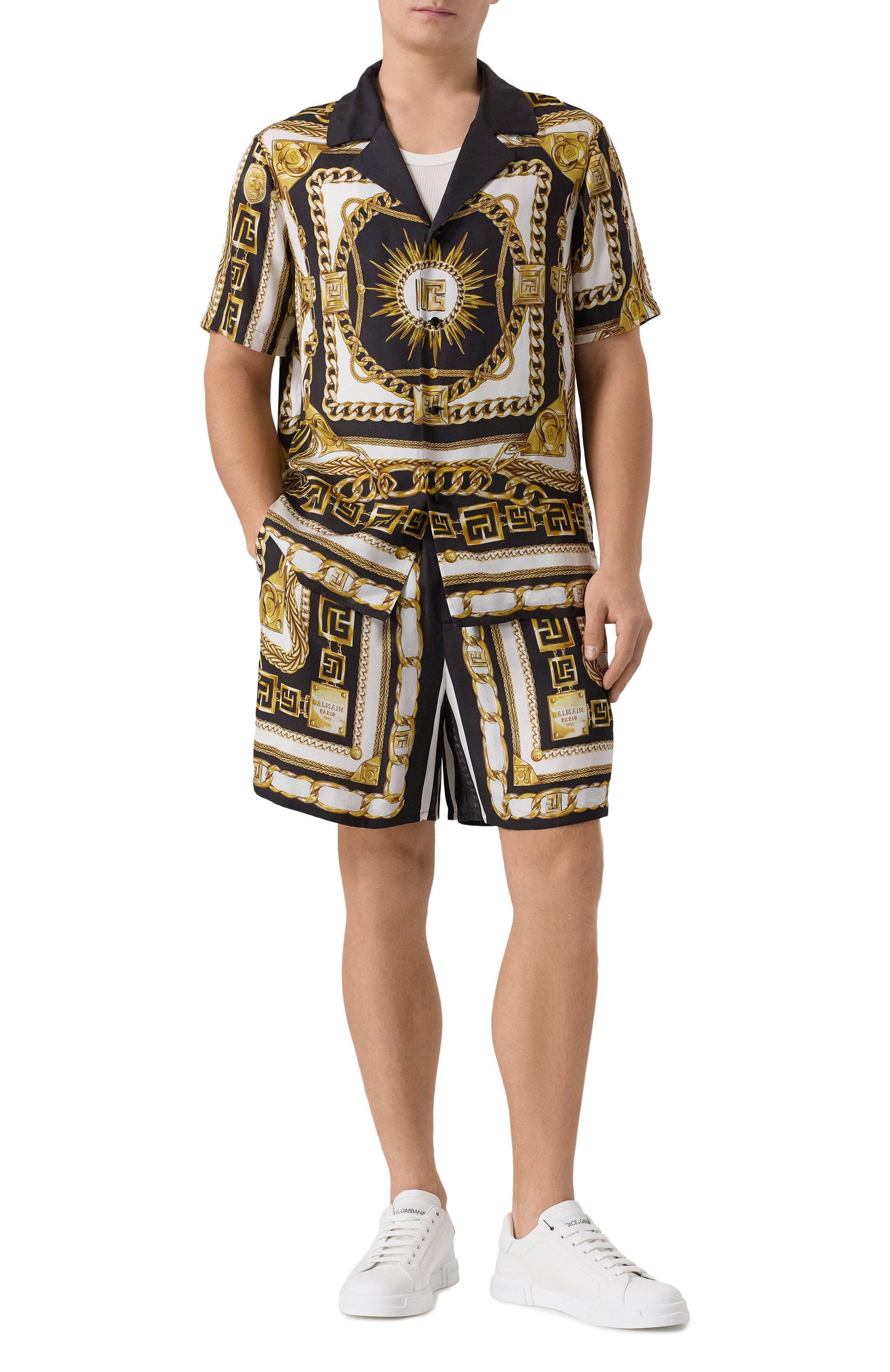 Рубашка из вискозы BALMAIN, арт. FH1HN150/VI41, фото 2