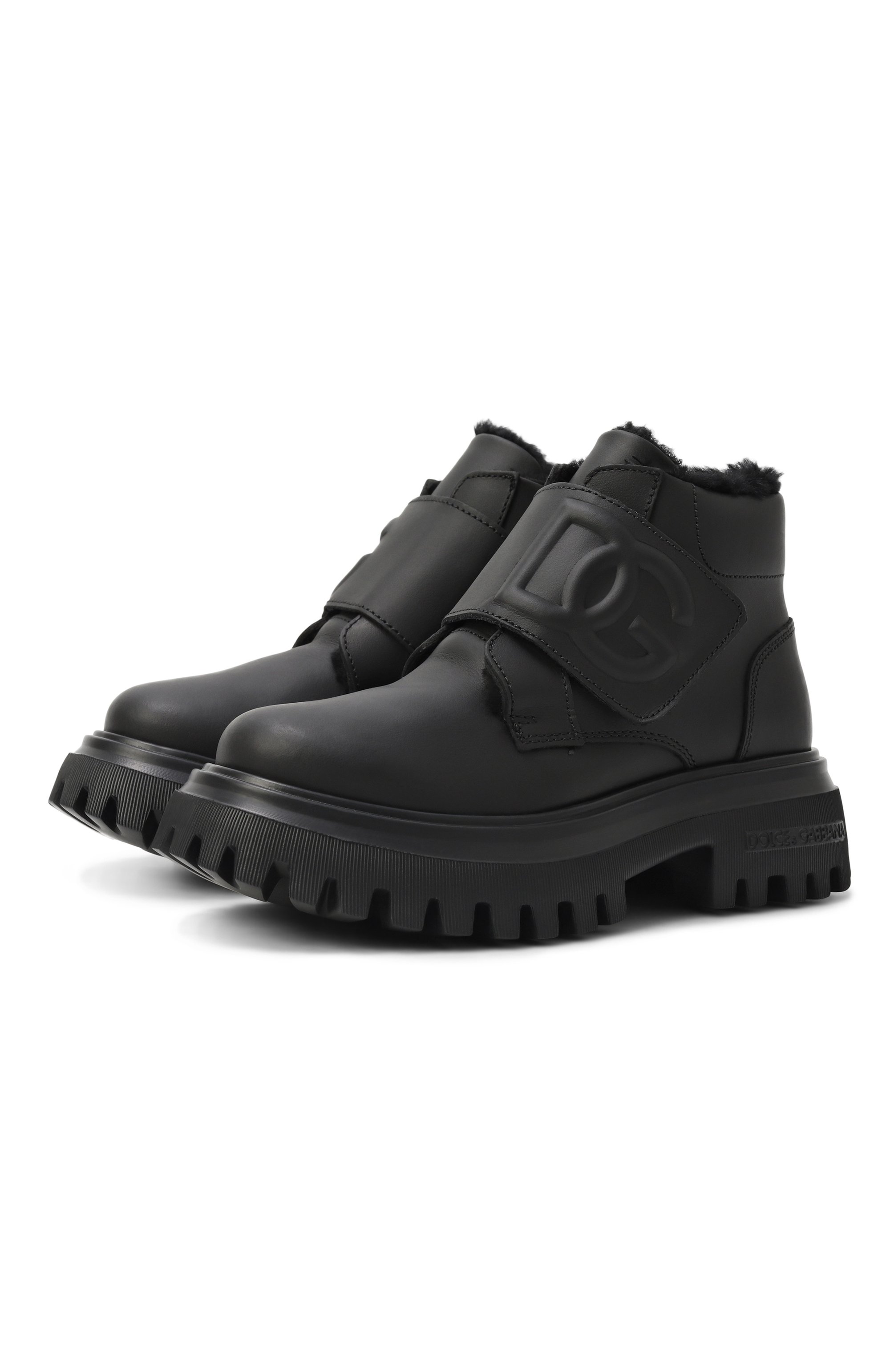 Кожаные ботинки DOLCE & GABBANA, арт. DA5230/A5660/27-36, фото 1