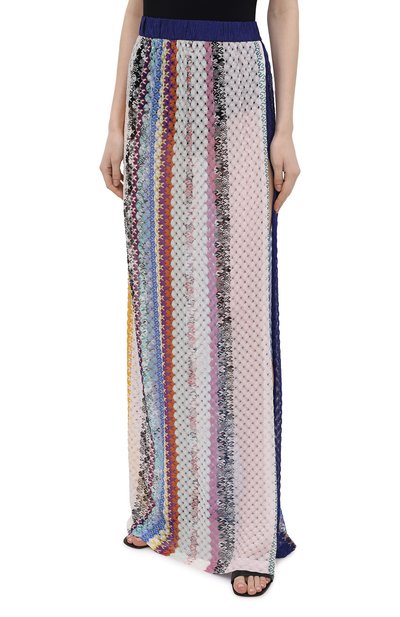 Юбка из вискозы MISSONI разноцветного цвета по цене 48300 руб., арт. MMH00034/BR00E4, фото 3 Юбка из вискозы MISSONI, арт. MMH00034/BR00E4, фото 3