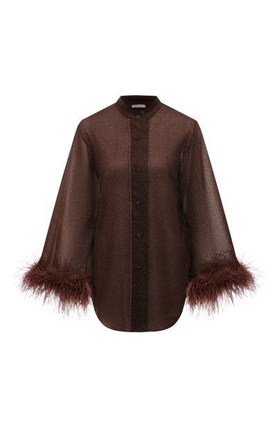 Блузка с отделкой перьями OSEREE, арт. LSF213, фото 1