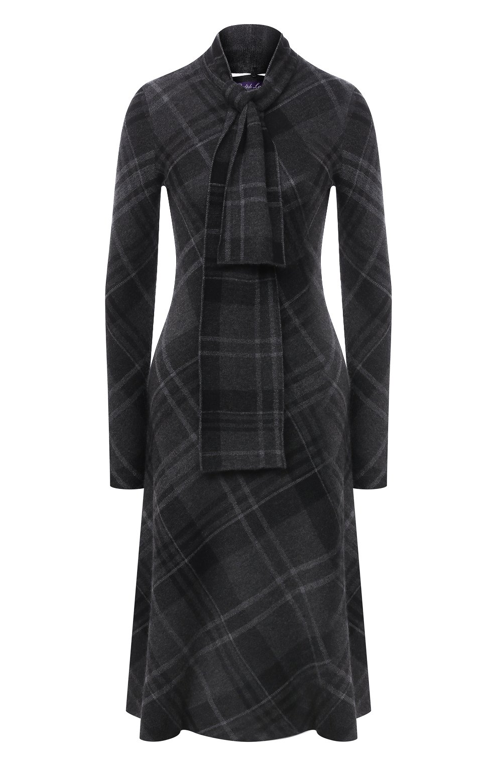 Кашемировое платье RALPH LAUREN темно-серого цвета по цене 428500 руб., арт. 290820300, фото 1 Кашемировое платье RALPH LAUREN, арт. 290820300, фото 1