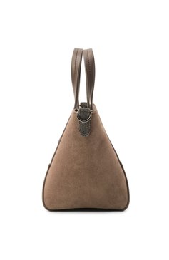 Женская сумка bc duo mini BRUNELLO CUCINELLI коричневого цвета, арт. MBDLD2675 | Фото 4 (Ремень/цепочка: На ремешке; Материал: Натуральная кожа, Натуральная замша; Автоматизация ТО: Проставлено; Автоматизация состава: Проставлено; Размер: mini)