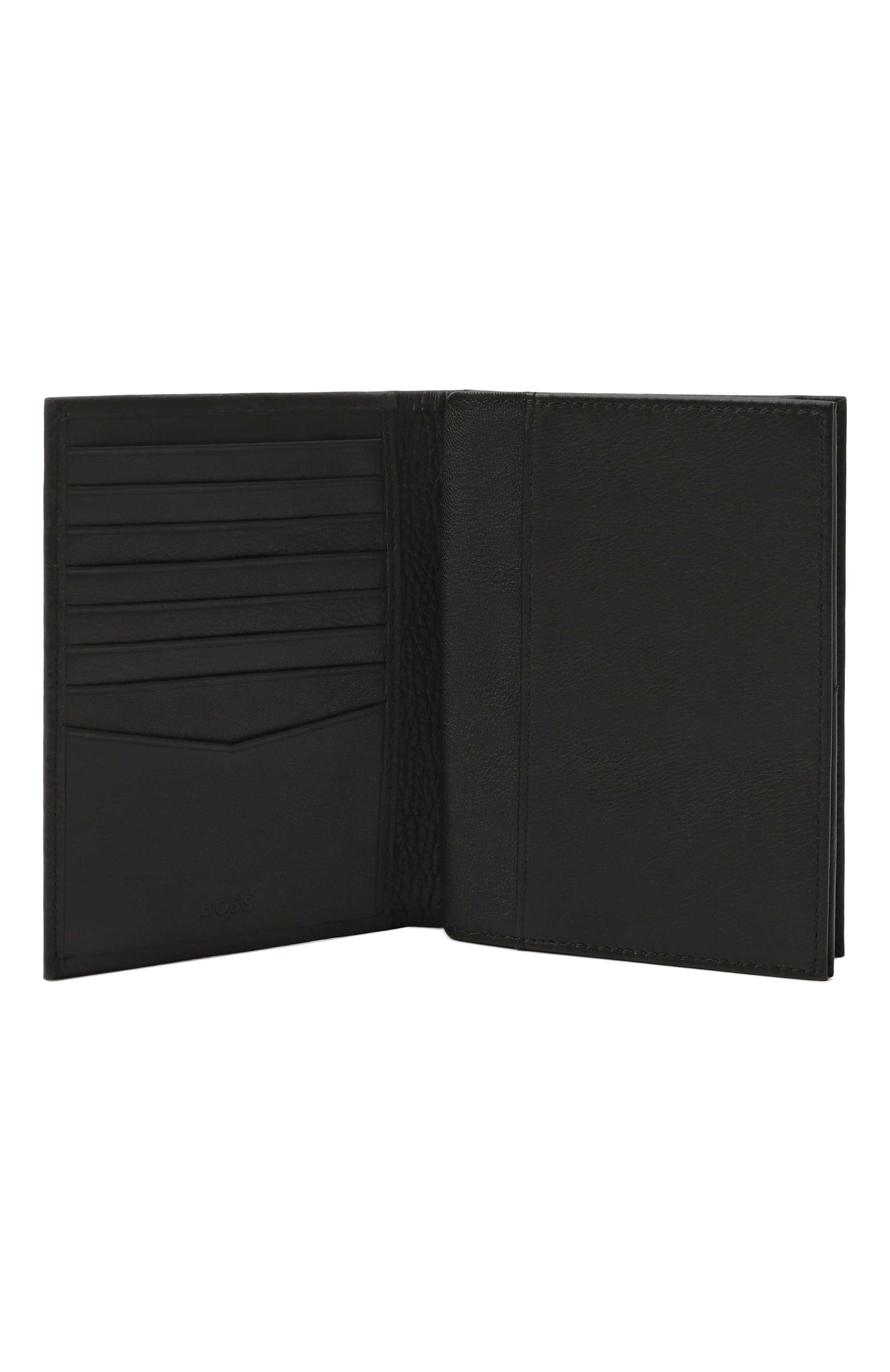 Кожаное портмоне BOSS черного цвета по цене 29950 руб., арт. 50548793, фото 3 Кожаное портмоне BOSS, арт. 50548793, фото 3