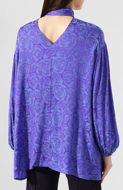 Блузка из смеси вискозы и шелка CHLOÉ, арт. CHC19AHT77328, фото 4