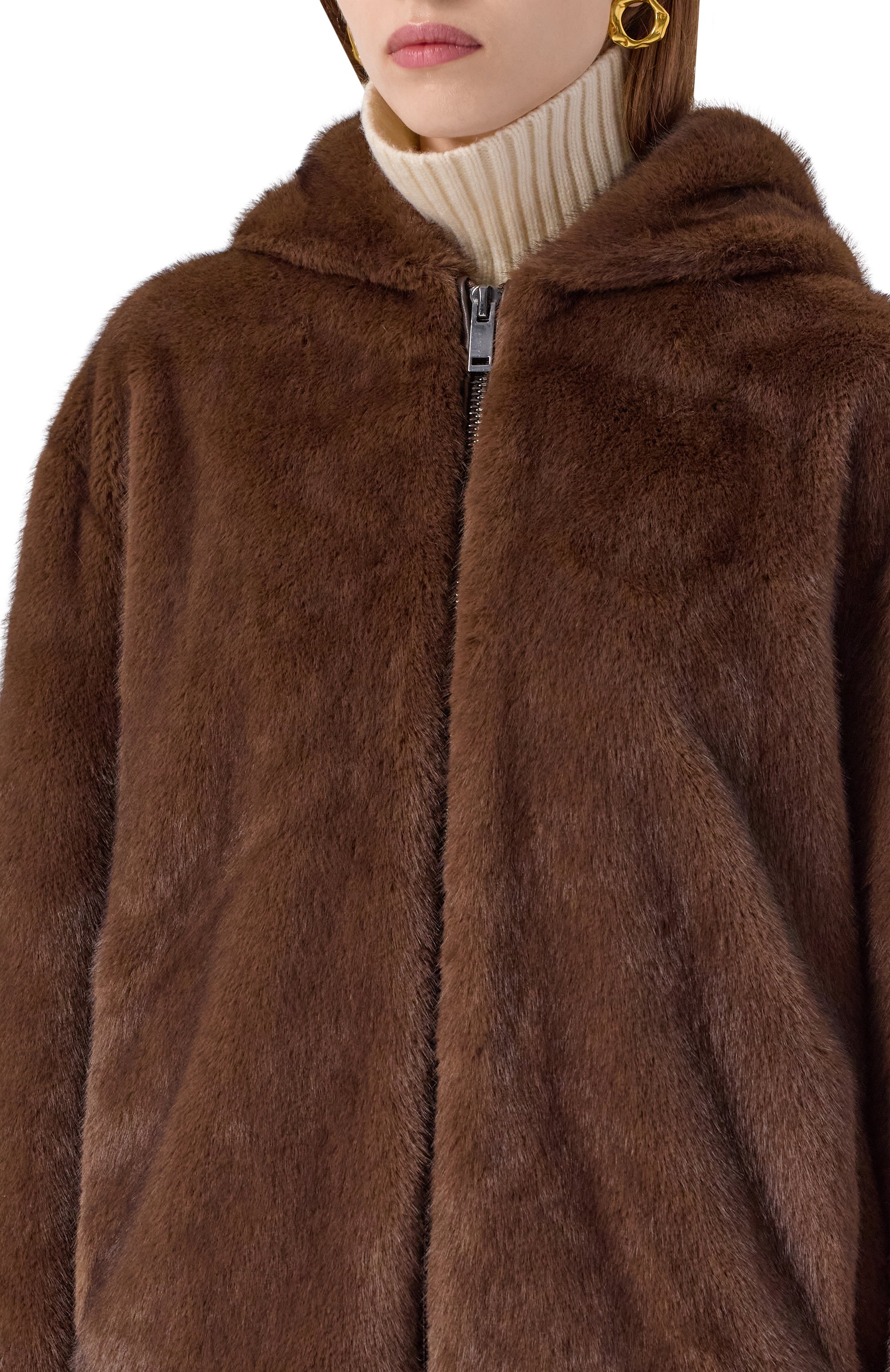 Шуба из экомеха P.A.R.O.S.H., арт. PULSE-D431727, фото 5