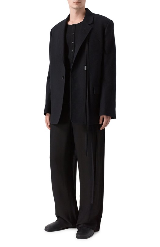 Брюки из вискозы Ann Demeulemeester B0010304/FA558 Чёрный  B0010304/FA558 Фото 2