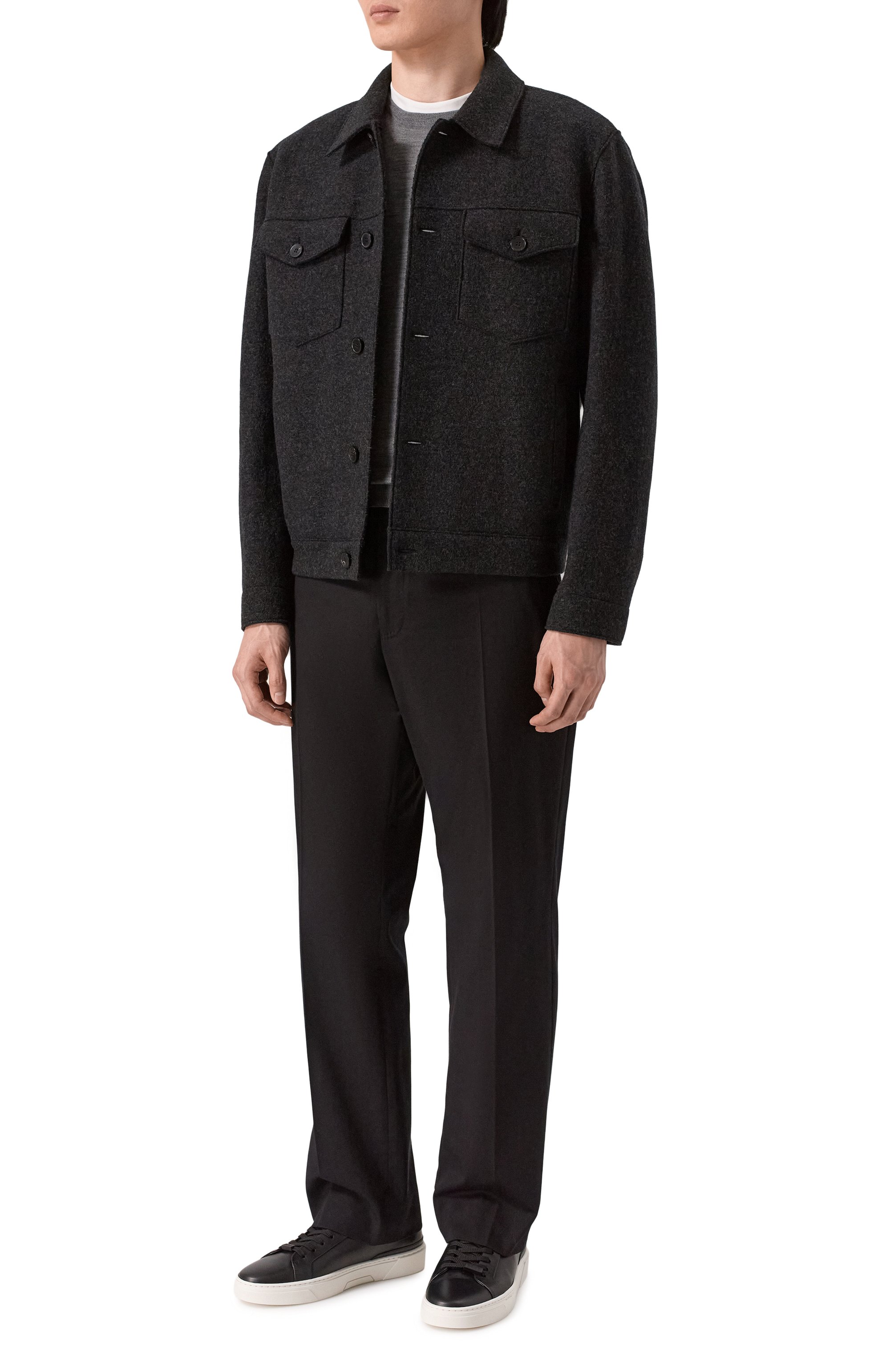 Кожаные кеды gary BOSS черного цвета по цене 55950 руб., арт. 50536841, фото 2 Кожаные кеды gary BOSS, арт. 50536841, фото 2