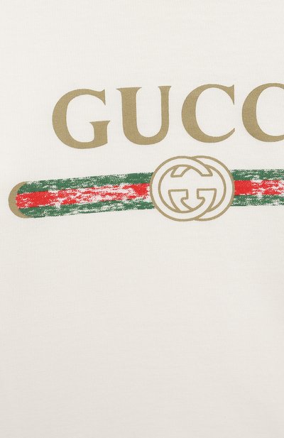 Хлопковая футболка GUCCI, арт. 504121/X3L64, фото 3