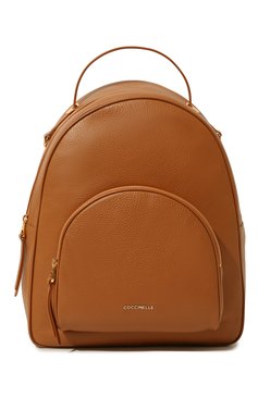 Женский рюкзак lea COCCINELLE коричневого цвета, арт. E1 L60 14 02 01 | Фото 1 (Размер: large; Материал: Натуральная кожа; Стили: Кэжуэл; Драгоценные камни: Проставлено; Нос: Не проставлено; Материал сплава: Проставлено)