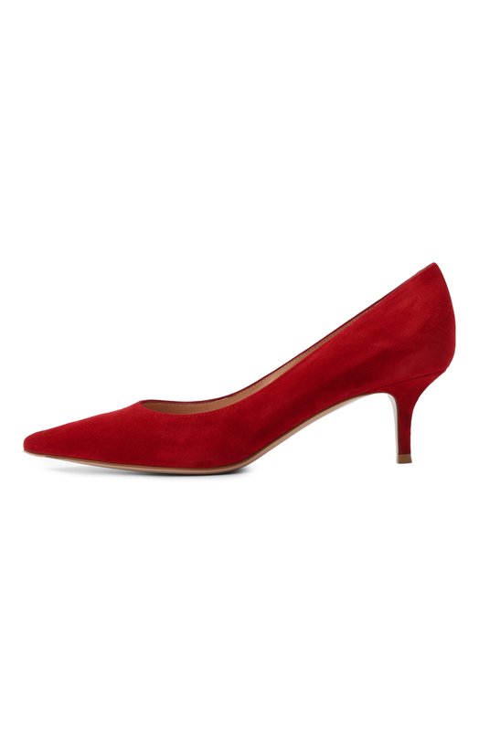 Замшевые туфли Gianvito 55 Gianvito Rossi G20336.55RIC.CAMR0UG Красный  G20336.55RIC.CAMR0UG Фото 4