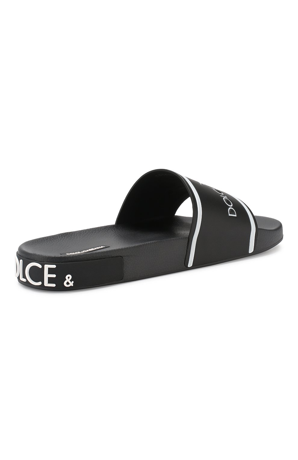 Кожаные шлепанцы saint barth DOLCE & GABBANA, арт. CS1646/AZ578, фото 4