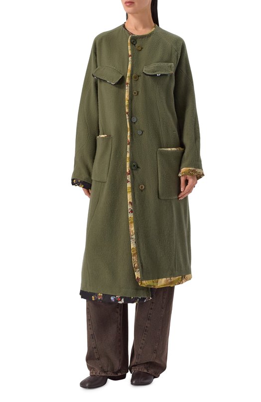 Утепленное пальто Undercover UC2E1306 Зелёный  UC2E1306 Фото 3