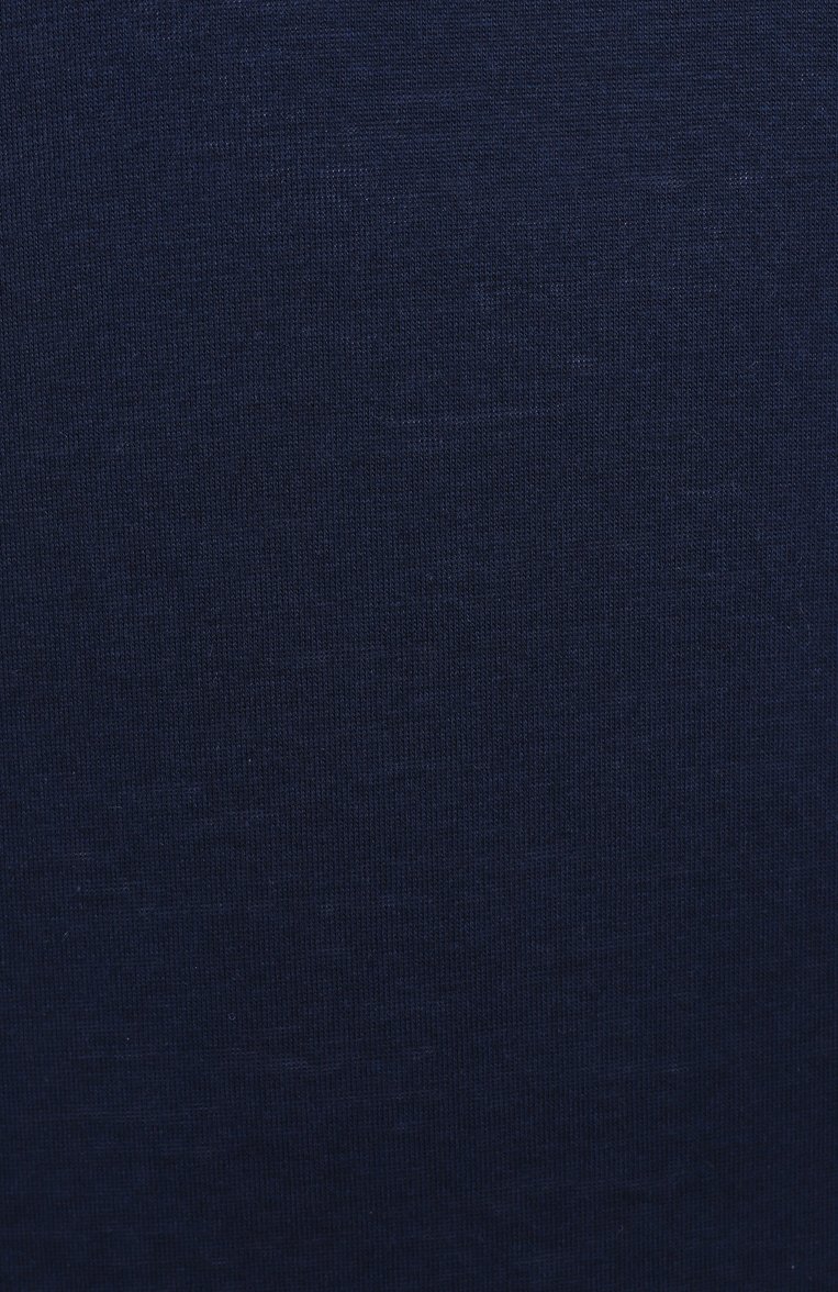 Мужская футболка PAUL&SHARK темно-синего цвета, арт. 25411098/3XL | Фото 6 (Материал внешний: Хлопок; Длина (для топов): Стандартные; Рукава: Короткие; Автоматизация состава: Проставлено; Автоматизация ТО: Проставлено; Мужское Кро�сс-КТ: Футболка-одежда; Принт: Без принта; Стили: Кэжуэл; Детали: Без декора)