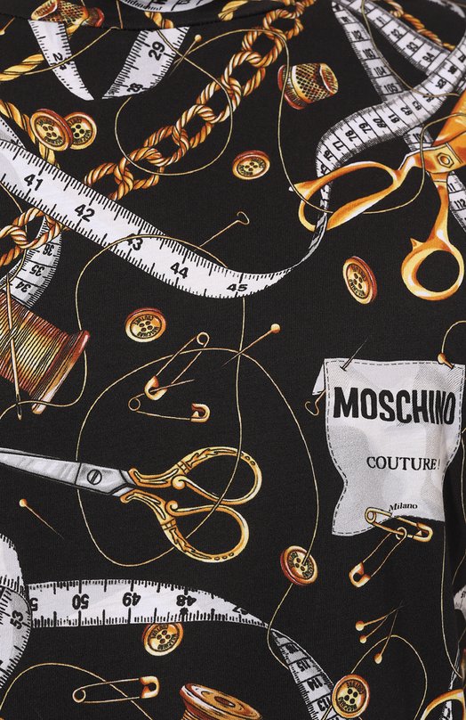 фото Хлопковая футболка moschino