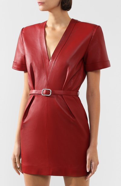 Кожаное платье ALEXANDRE VAUTHIER, арт. 201LDR1200C 0404, фото 3