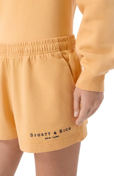 Хлопковые шорты SPORTY AND RICH, арт. SH075712185YE35, фото 5
