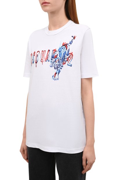 Хлопковая футболка DSQUARED2, арт. S75GD0239/S22507, фото 3