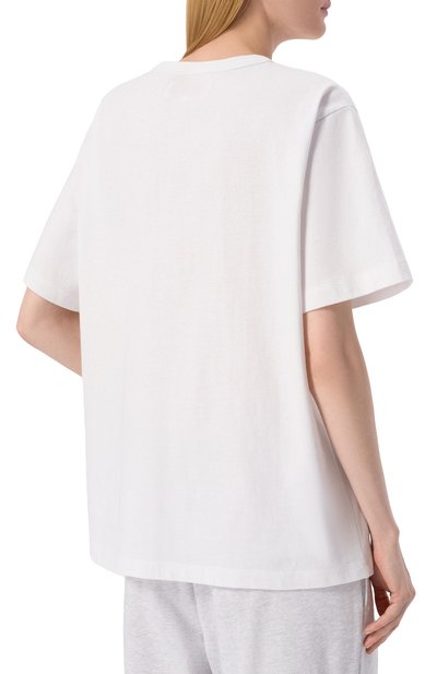 Хлопковая футболка AECA WHITE, арт. AWCMSSBBTTSST005A2.WHITE/GREEN (S), фото 4