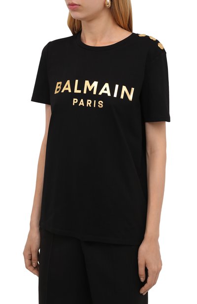 Хлопковая футболка BALMAIN, арт. WF1EF005/B097, фото 3