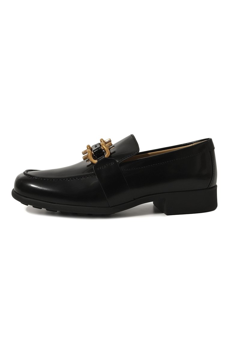 Женские кожаные лоферы monsieur BOTTEGA VENETA черного цвета, арт. 708902V28R0 1000 | Фото 4 (Подошва: Плоская; Материал внешний: Натуральная кожа; Материал внутренний: Натуральная кожа; Каблук высота: Низкий; Драгоценные камни: Проставлено; Материал сплава: Проставлено)