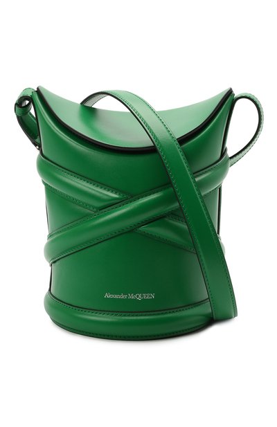 Сумка curve small ALEXANDER MCQUEEN зеленого цвета по цене 144500 руб., арт. 656467/1YB42, фото 5 Сумка curve small ALEXANDER MCQUEEN, арт. 656467/1YB42, фото 5