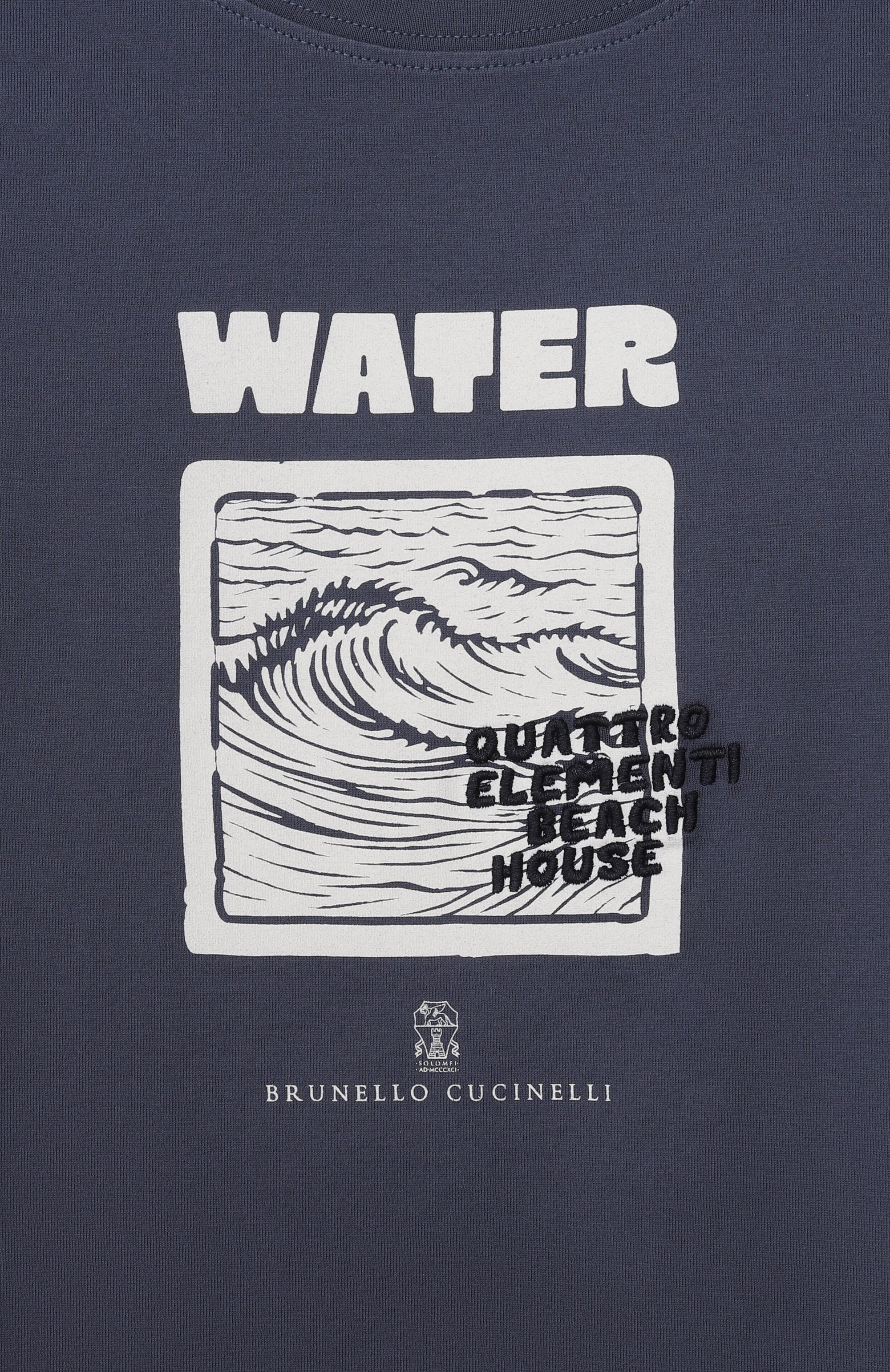 Хлопковая футболка BRUNELLO CUCINELLI, арт. B0B13T193B, фото 3