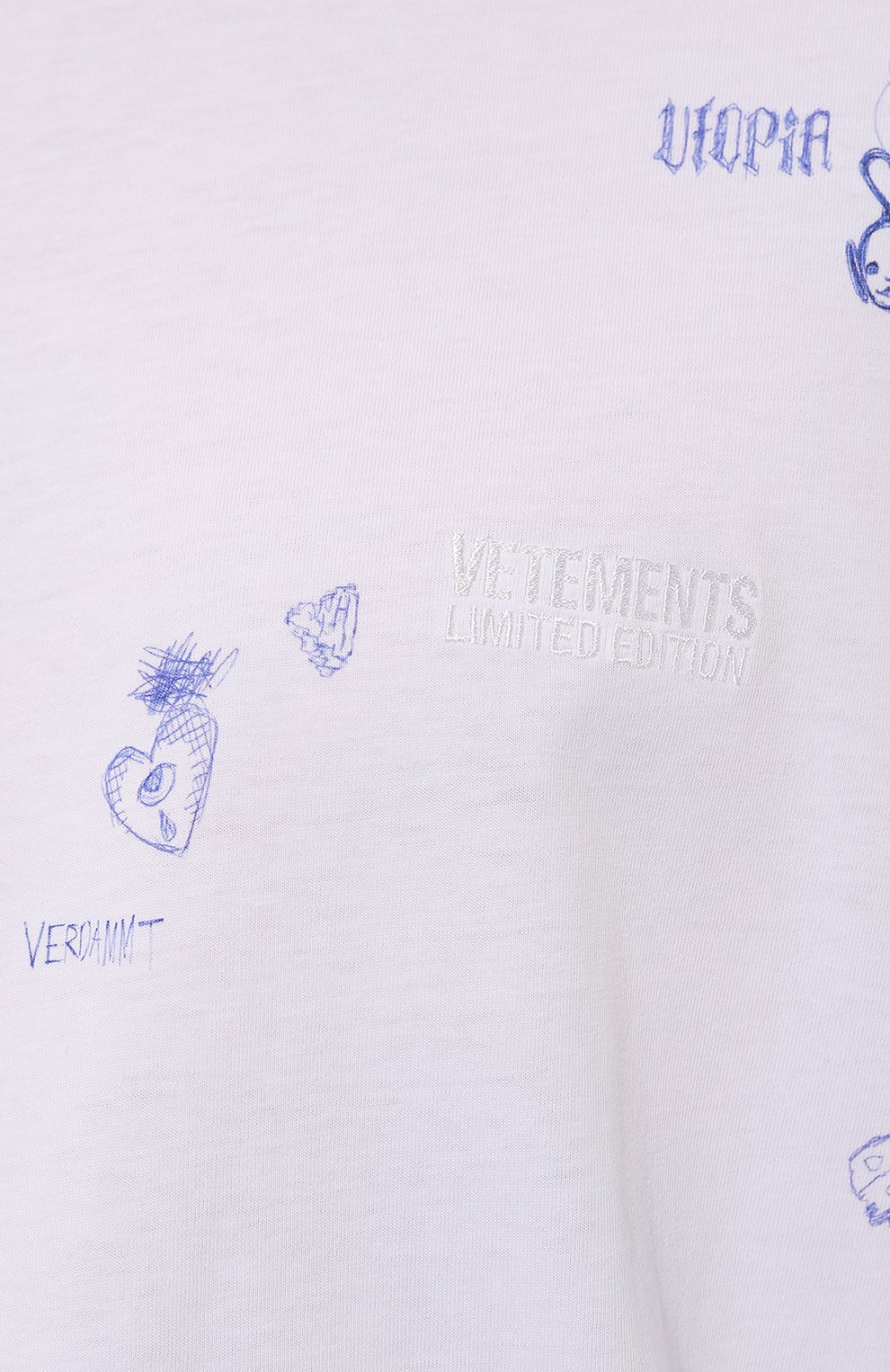 Хлопковая футболка VETEMENTS, арт. UE54TR320W, фото 8