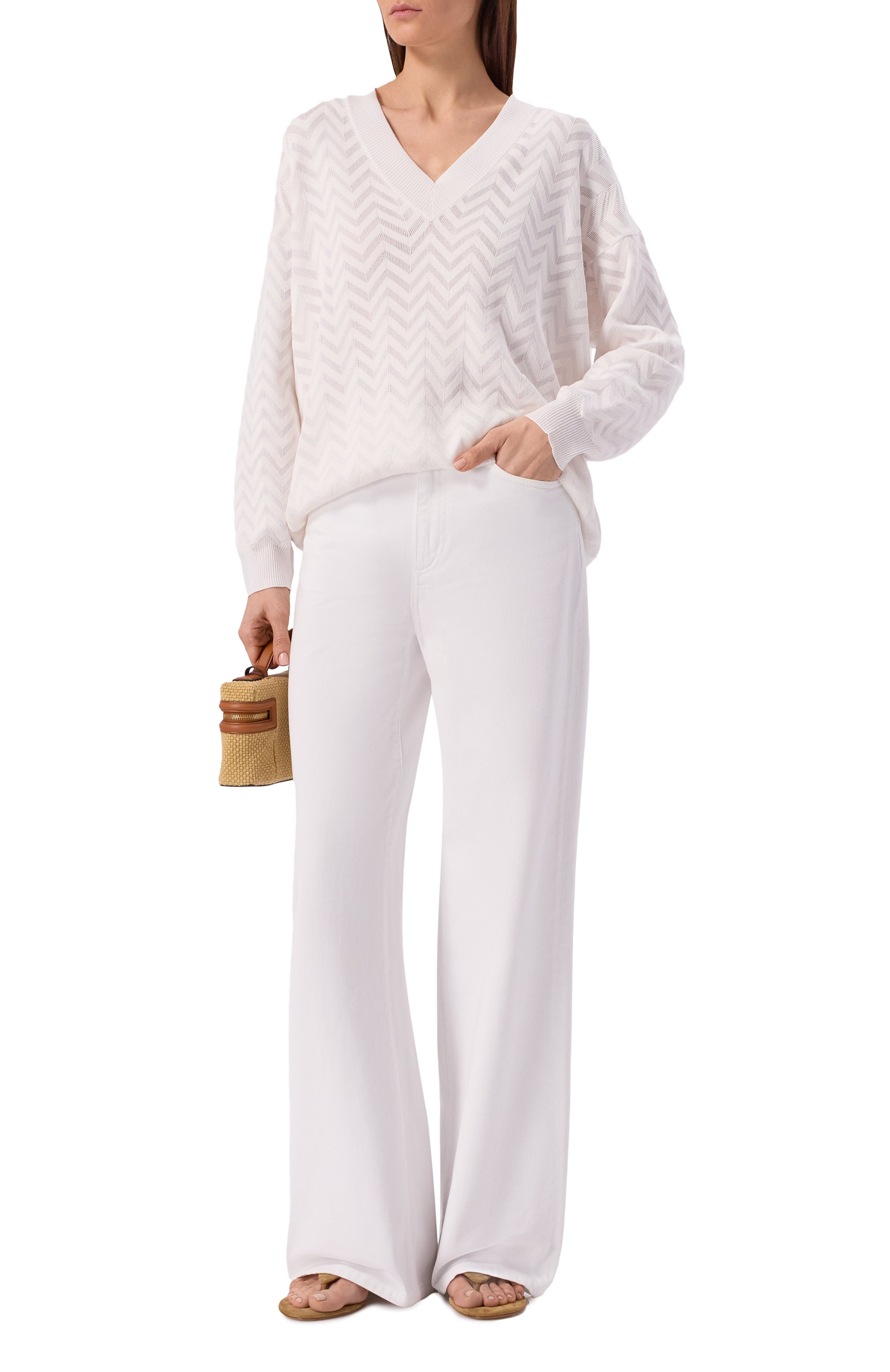 Пуловер из хлопка и вискозы MISSONI, арт. DC26SN01/BK01H2, фото 2