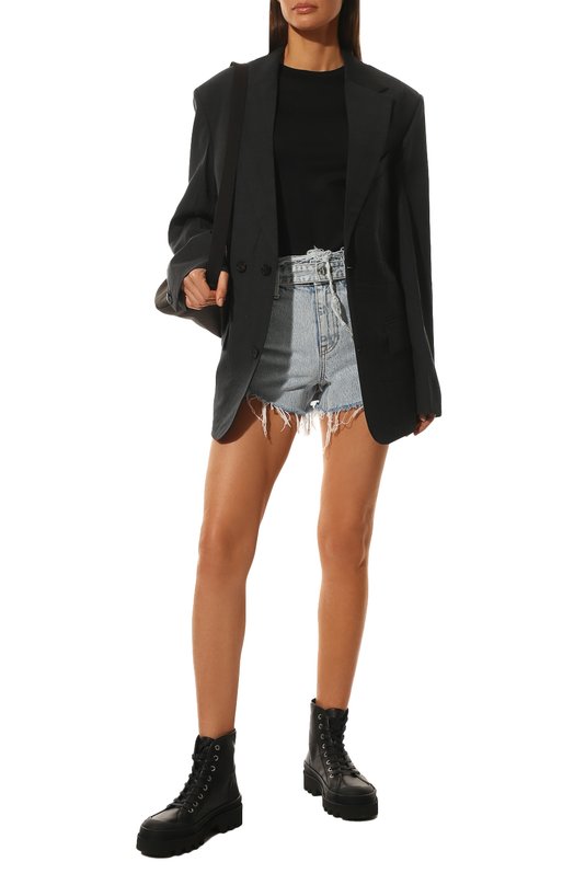 Комбинированные ботинки City Lace Proenza Schouler Чёрный, фото 2