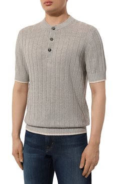 Джемпер изо льна и хлопка BRUNELLO CUCINELLI, арт. M2L70B2255, фото 3