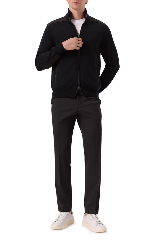 Шерстяной кардиган Paul&Shark 15311236 Чёрный  15311236 Фото 2