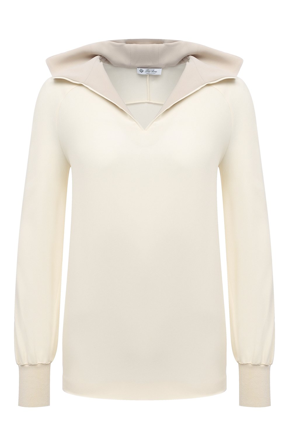 Шелковая блузка LORO PIANA светло-бежевого цвета по цене 169000 руб., арт. FAM0910, фото 1 Шелковая блузка LORO PIANA, арт. FAM0910, фото 1