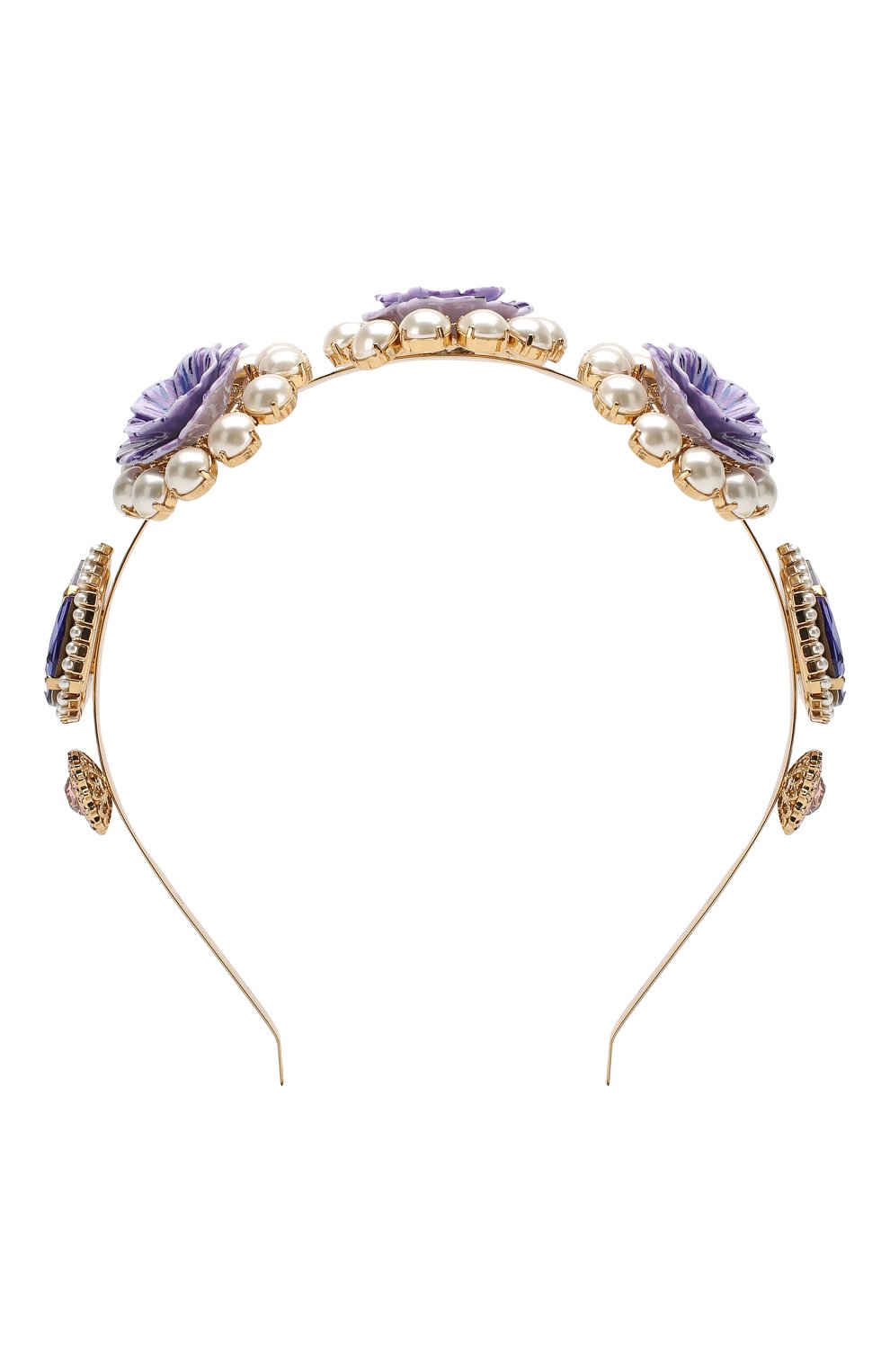 Ободок для волос DOLCE & GABBANA сиреневого цвета по цене 189000 руб., арт. WHM2P1/W1111, фото 1 Ободок для волос DOLCE & GABBANA, арт. WHM2P1/W1111, фото 1