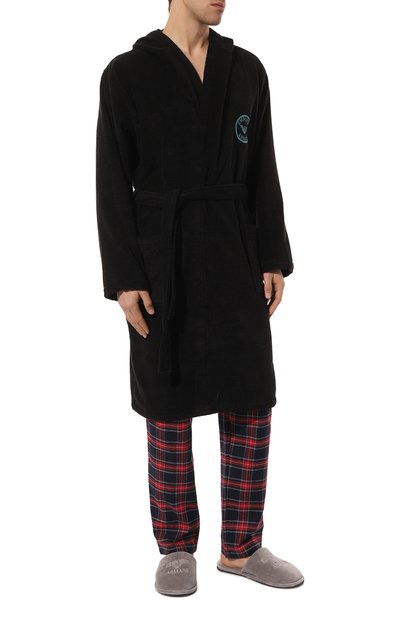 Хлопковый халат EMPORIO ARMANI, арт. 112057/3F591, фото 3