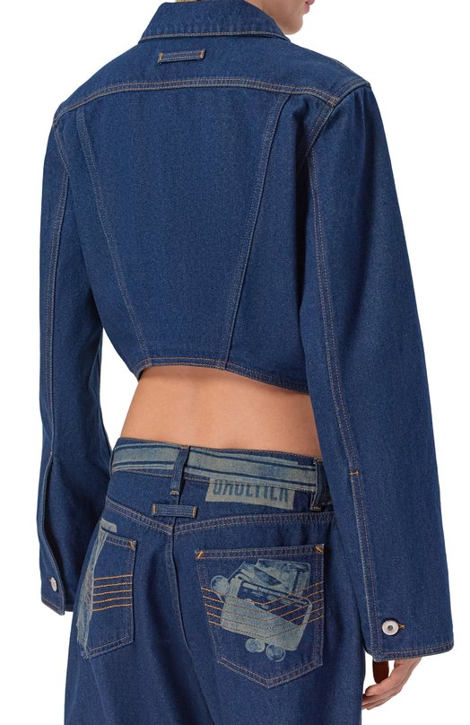 Джинсовая куртка Jean Paul Gaultier 26/01-W-JA035/D027 Синий  26/01-W-JA035/D027 Фото 4