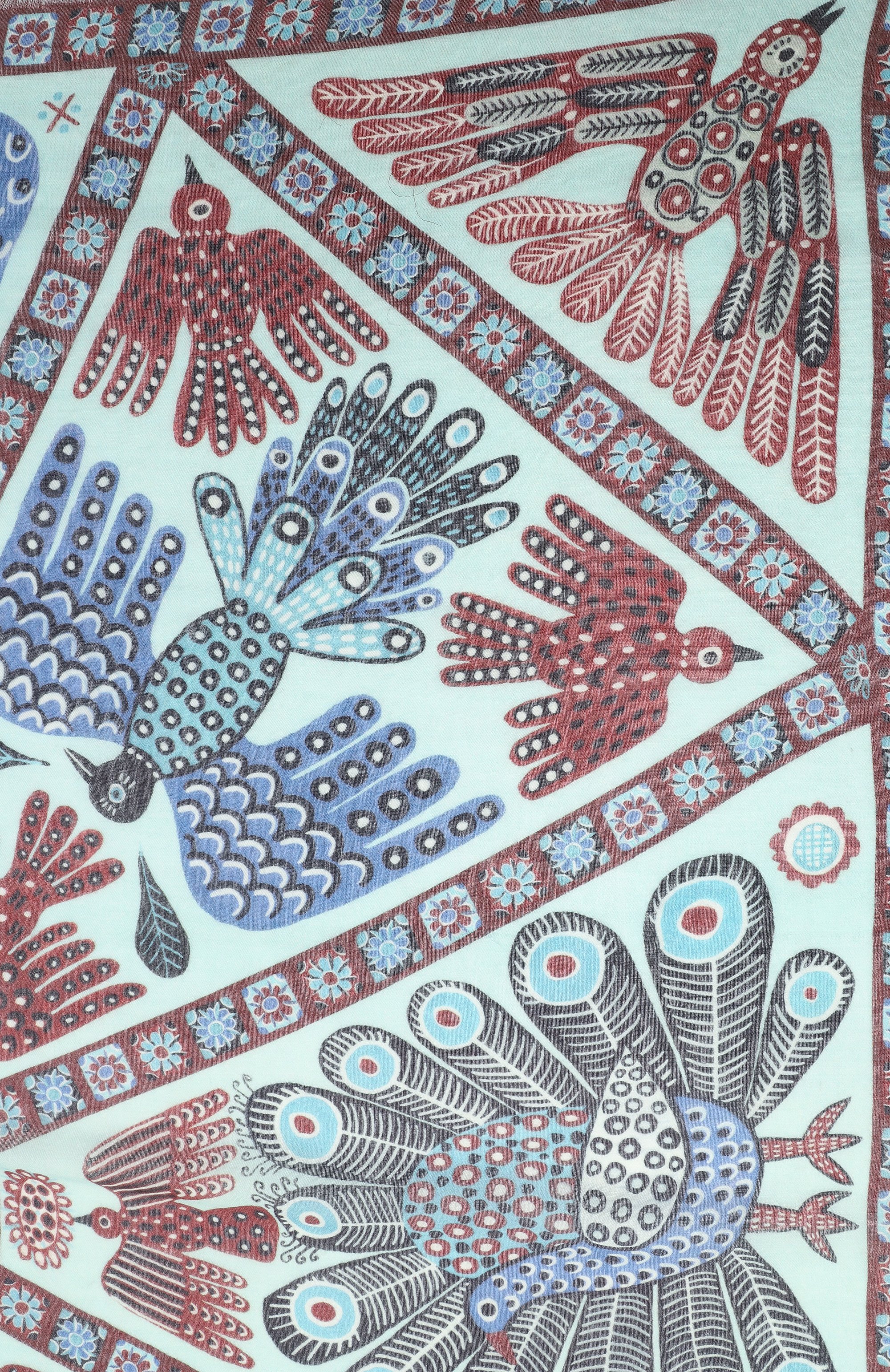 Шаль небеса из кашемира и шерсти GOURJI, арт. 91144955/44117, фото 4