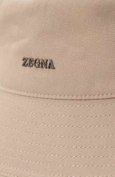 Мужская панама из хлопка и шерсти ZEGNA светло-бежевого цвета, арт. Z7I02HA7/B7B | Фото 4 (Материал сплава: Проставлено; Материал: Текстиль, Шерсть, Хлопок; Нос: Не проставлено)