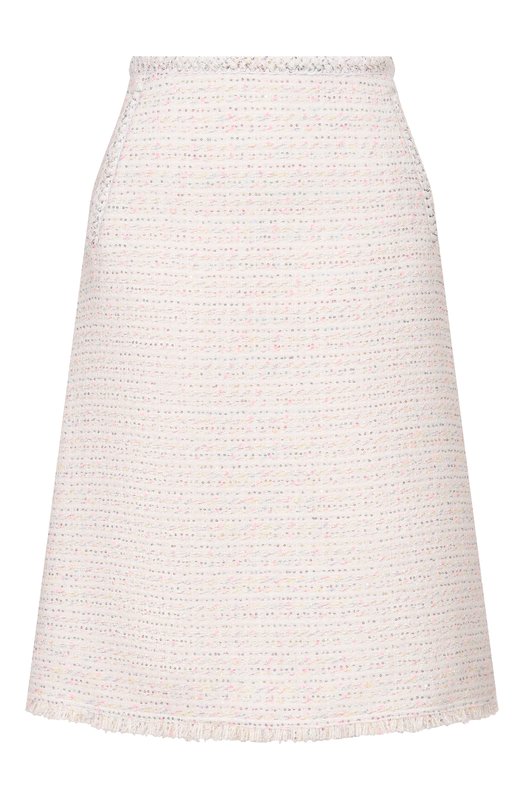 Твидовая юбка Giambattista Valli 26SSPVCA2086/01B0U Кремовый 26SSPVCA2086/01B0U