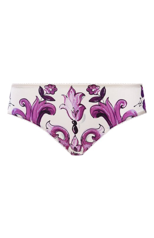 Шелковые трусы-слипы Dolce & Gabbana 02B23T/0N08K Фиолетовый 02B23T/0N08K
