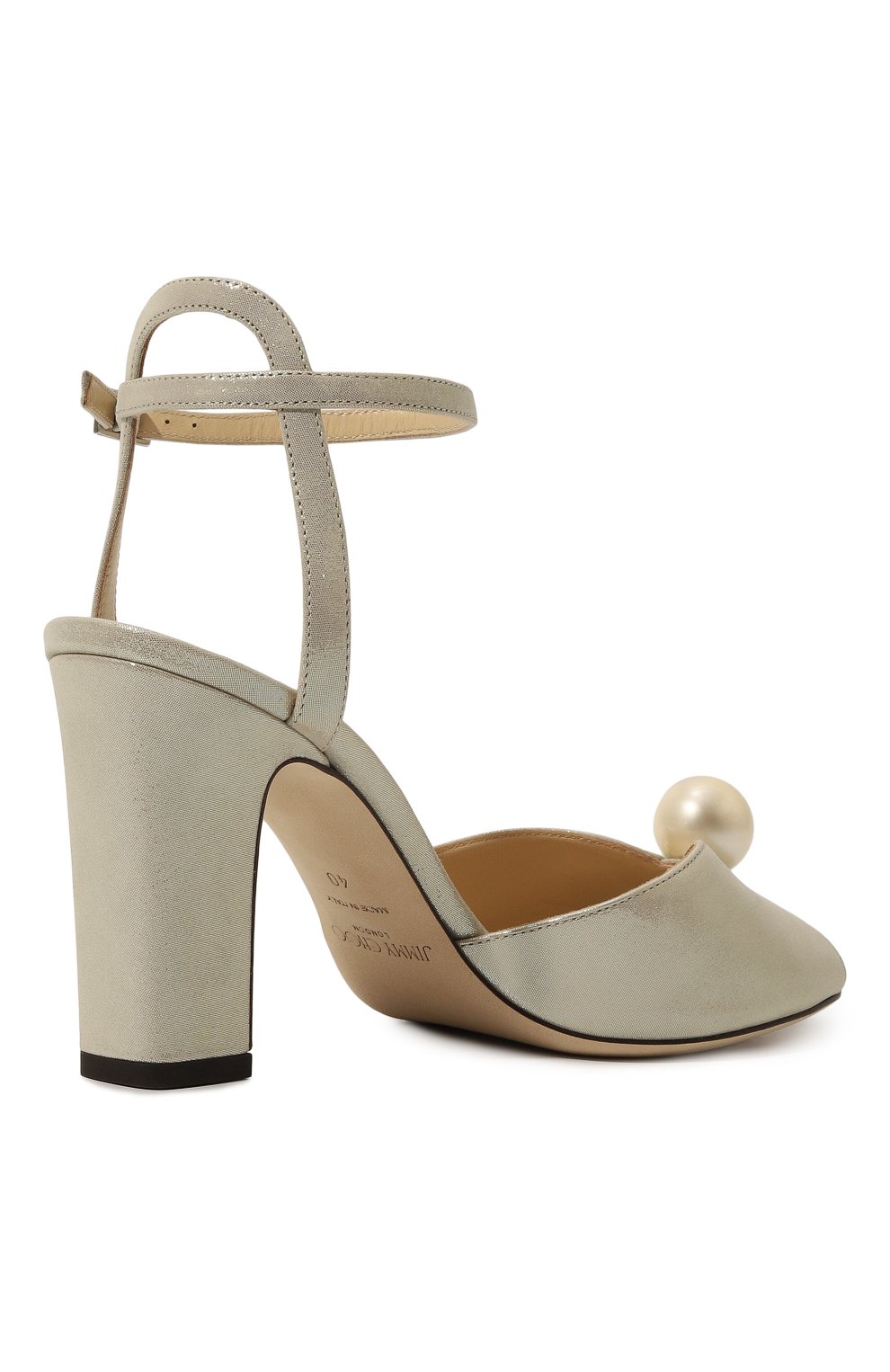 Кожаные босоножки sacaria JIMMY CHOO золотого цвета по цене 74850 руб., арт. SACARIA 85/UYX, фото 5 Кожаные босоножки sacaria JIMMY CHOO, арт. SACARIA 85/UYX, фото 5