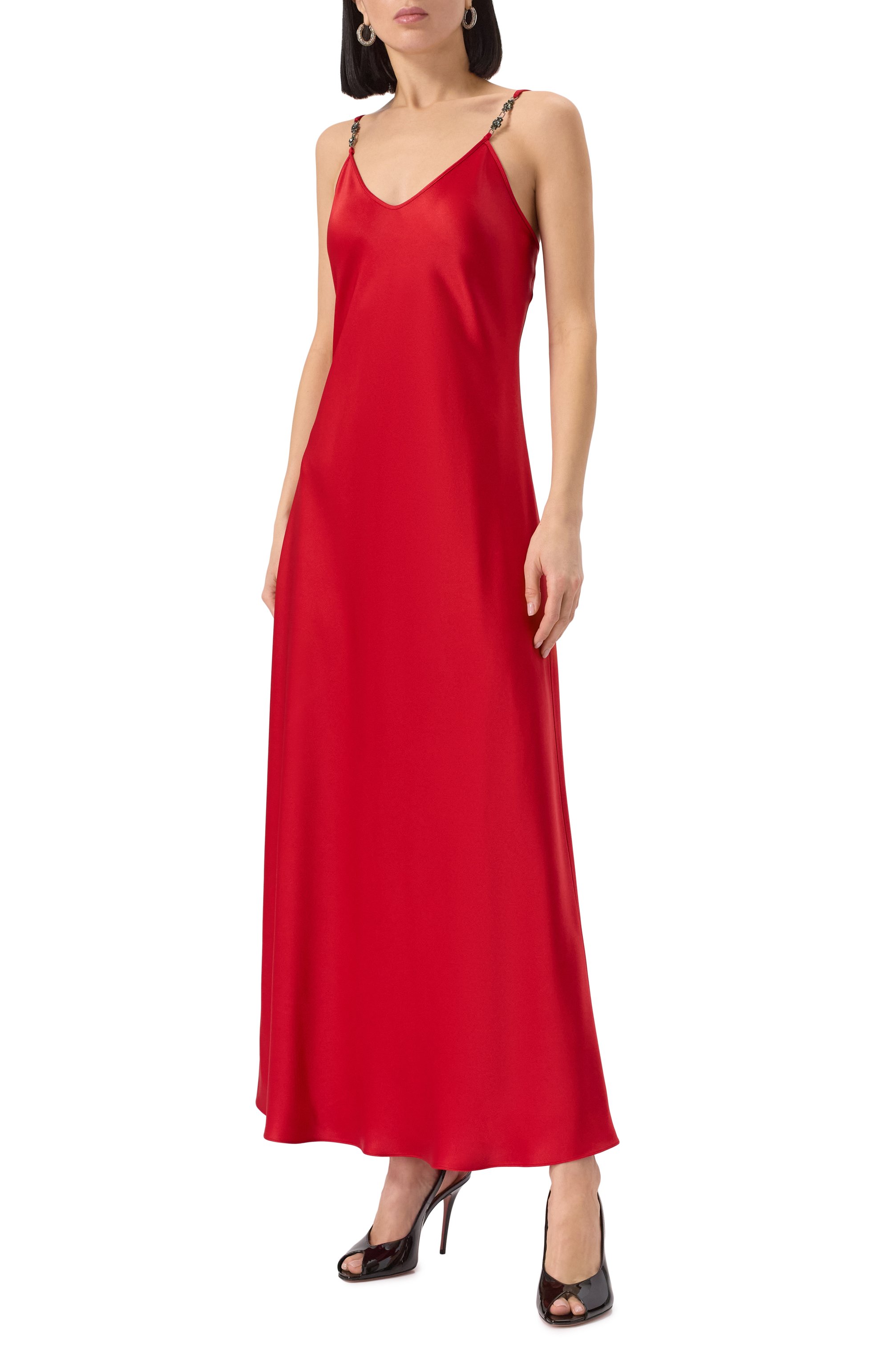 Атласное платье MAX MARA STUDIO, арт. RIVE, фото 3